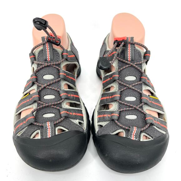 Keen Womens Newport H2 Closed Toe Waterproof Adjustable Sandals Gray Orange Sz 8 - Picture 2 of 8